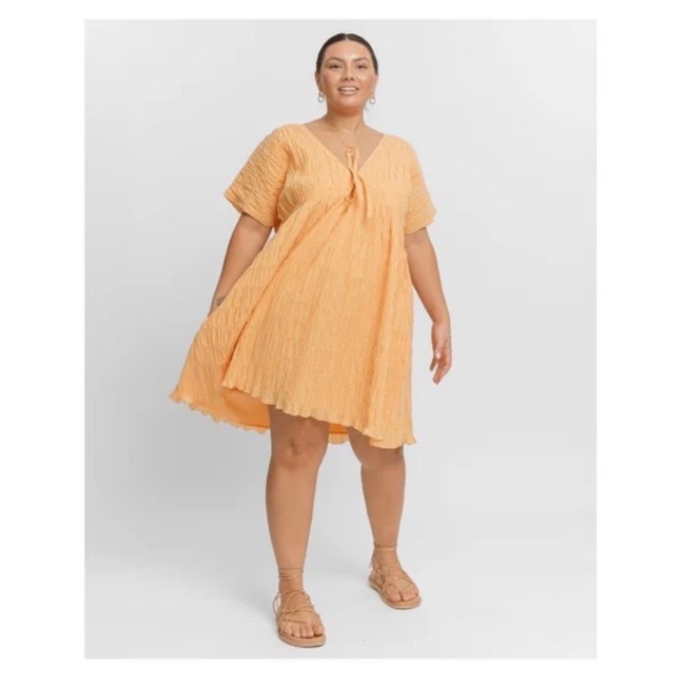 Lullaby Club Amalfi Mini‎ Dress Women's Size XXL Orange